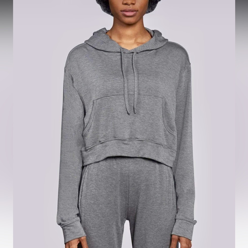 The Kaia Crop Skater Hoodie! Women’s- Gray!